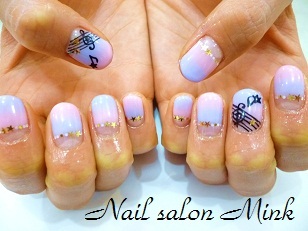 音符ネイル 大垣駅から徒歩5分のネイルサロンmink ミンク