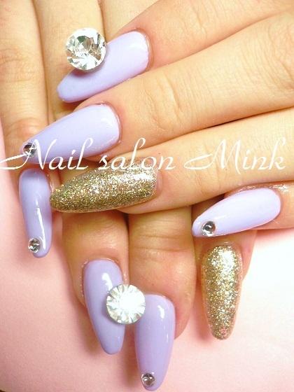 Vカットストーンネイル 大垣駅から徒歩5分のネイルサロンmink ミンク