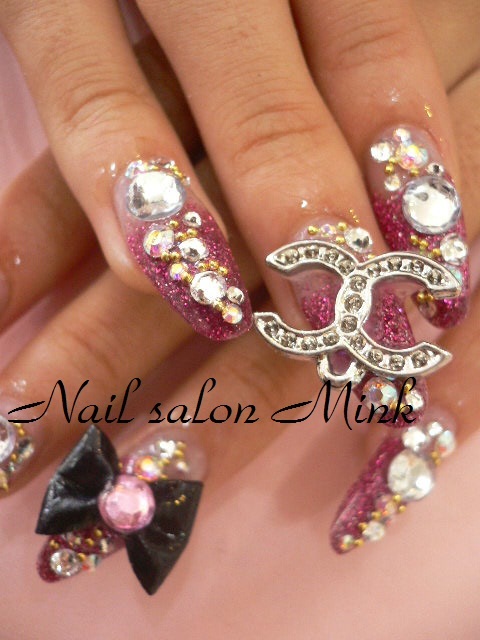 シャネルぴんくスカルプネイル 大垣駅から徒歩5分のネイルサロンmink ミンク